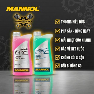  Nước Làm Mát Đỏ - Mannol Coolant 4212 G12+  1L  | Nước Mát Xe Máy Xe Tay Ga & Ô Tô Công Nghệ OAT 