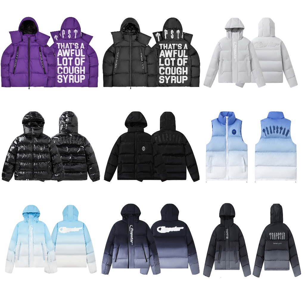 Áo Khoác Phao Trapstar MM  Unisex Nam Nữ Cao Cấp Form Rộng Dày Dặn Mũ Lớn Chuẩn Hàng Quảng Châu