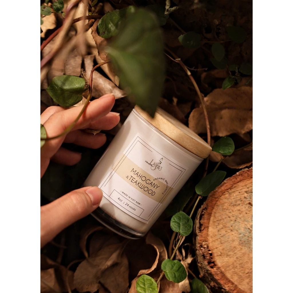 Nến thơm Mahogany & Teakwood by Light4seasons 4oz