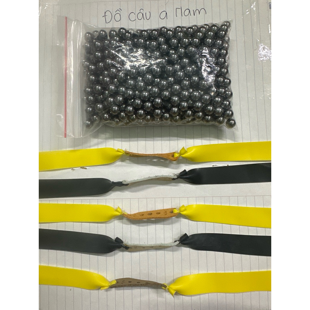 (bi sắt 1kg-3 dây Adam) Combo bi sắt ổ trục đủ size dây Adam