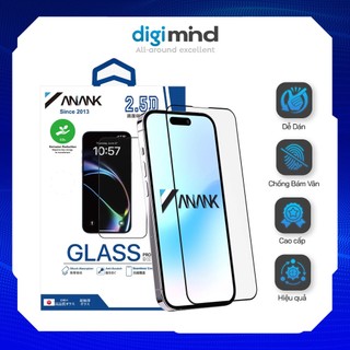  Kính Cường Lực iPhone Trong Suốt Anank Độ Cứng 9H Chống Trầy Xước Full iP X 11 12 13 14 15 16 Pro Max 