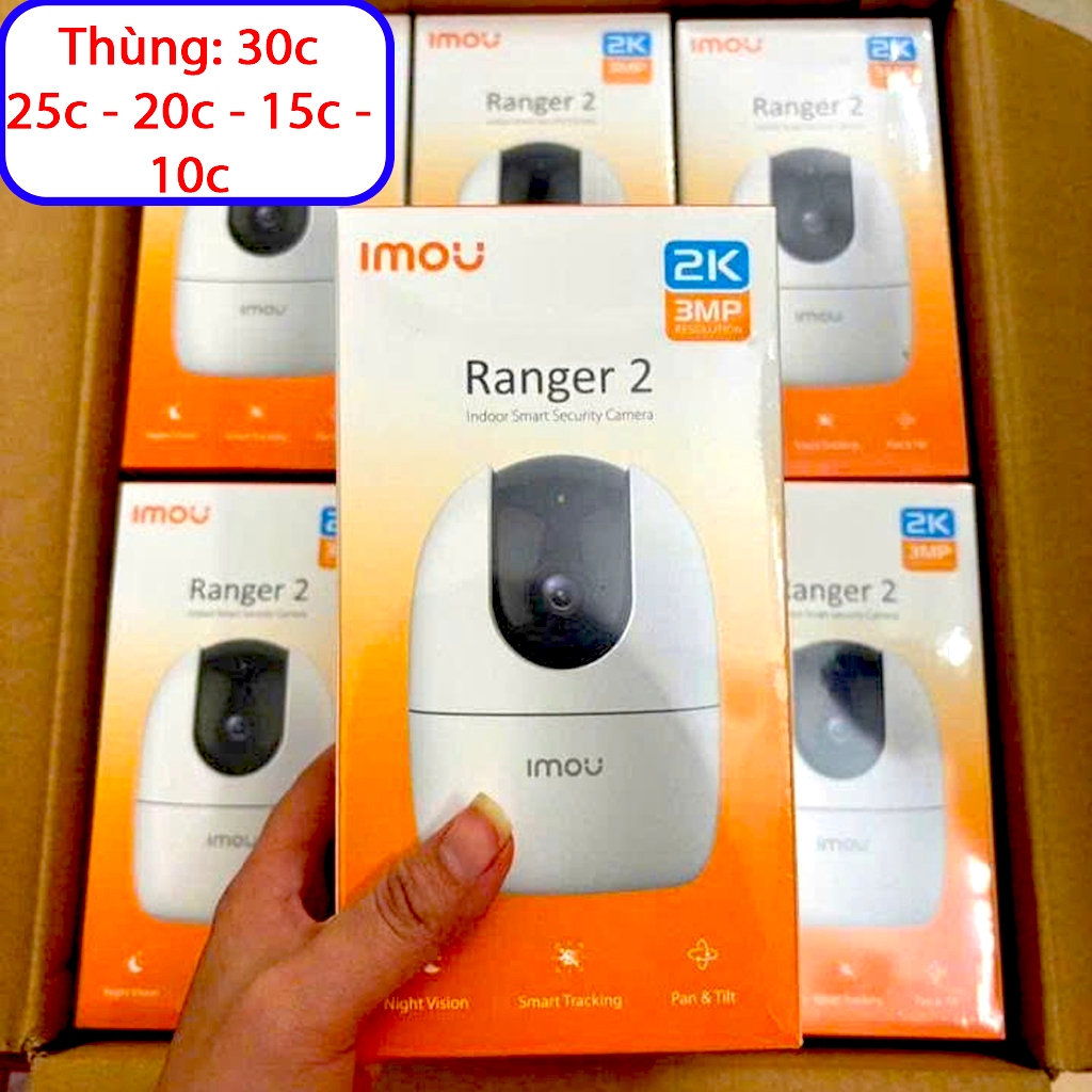 Thùng 30c Camera Imou IP Wifi Xoay 360 – 3MP/5MP (2K/3K) A32EP A52P Camera IMOU Ranger 2 - HàngChính
