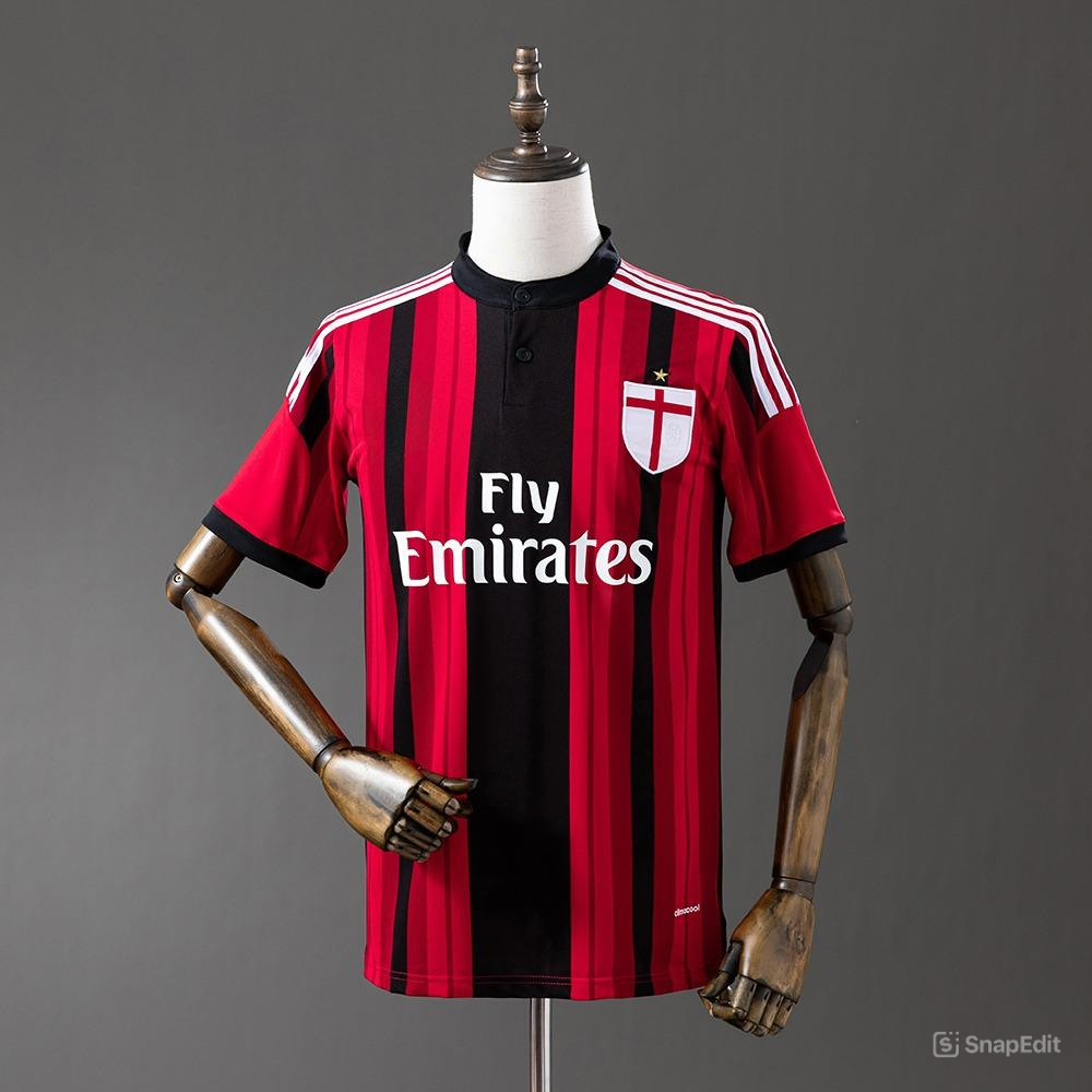 Áo Bóng Đá Retro AC Milan 2014/15 - Sân Nhà bản cao cấp vải Cotton Polyester