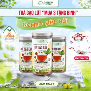  Trà Gạo Lứt Đậu Đen Xanh Lòng túi 500g Orgafood Hoa Nhài Táo Đỏ Thanh Nhiệt Giải Độc Healthy 