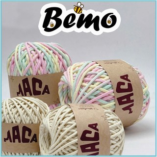 [Cuộn 200g] Sợi Maca Woolies 4mm Dùng Làm Túi Handmade