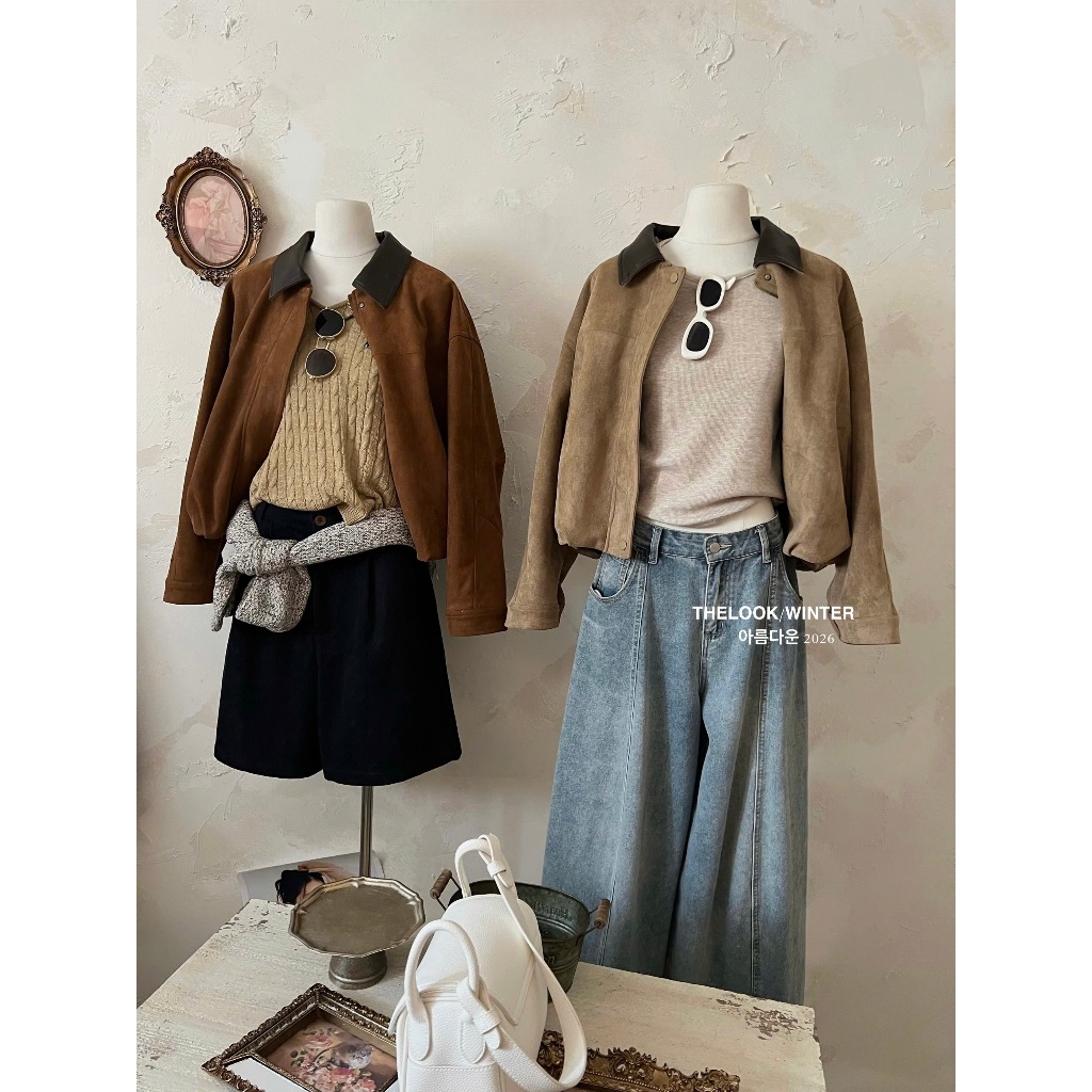 ÁO KHOÁC DA LỘN HÀN CAO CẤP FREE SIZE  88522