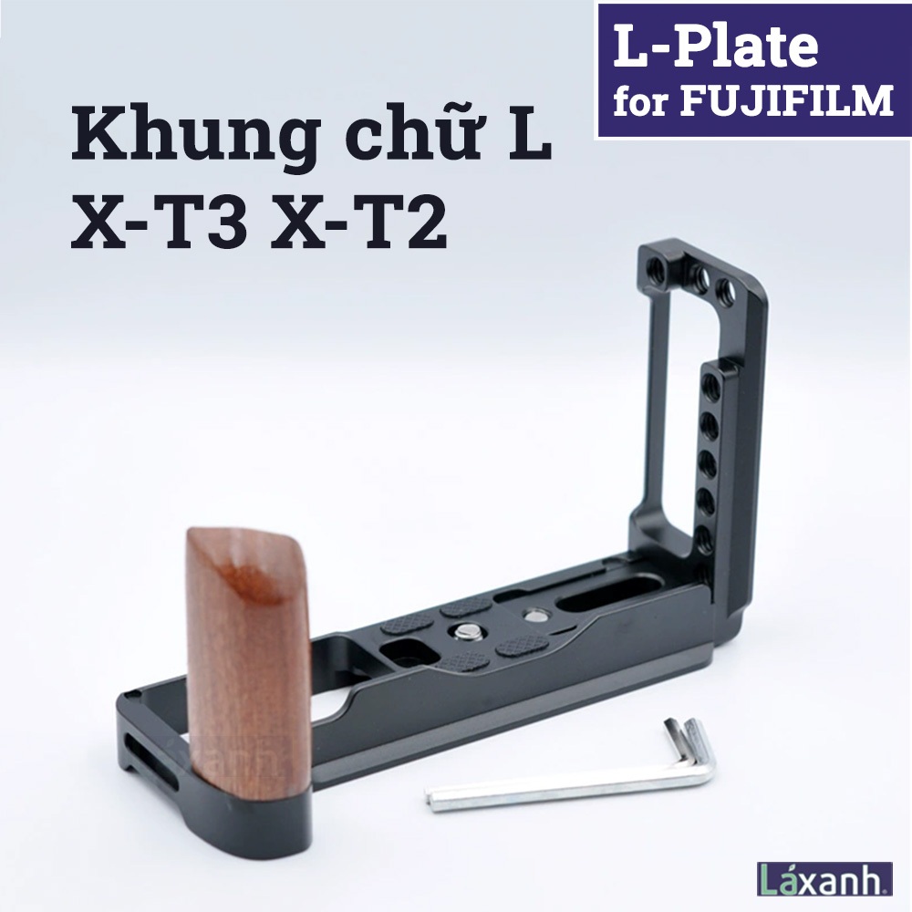 Fujifilm X-T3 X-T2 | L-plate giá đỡ khung bảo vệ handcase hand grip Lplate L bracket Fujifilm XT3 XT