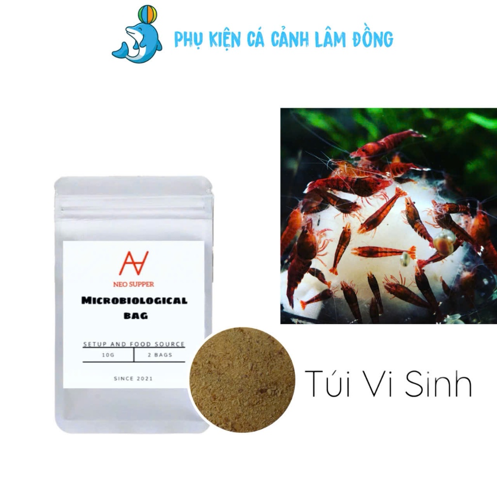 Túi Thức Ăn Vi Sinh Cho Tép Cảnh Tép Lạnh, Tép Màu, Tép Sula Neosupper Cho Tép Cảnh Thủy Sinh
