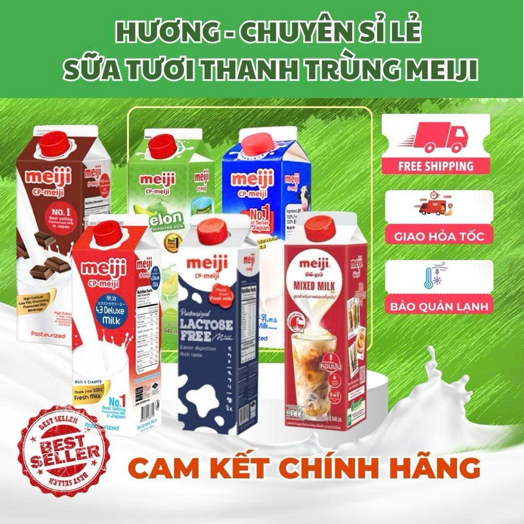 Sữa Tươi Meiji Thanh trùng 946ml