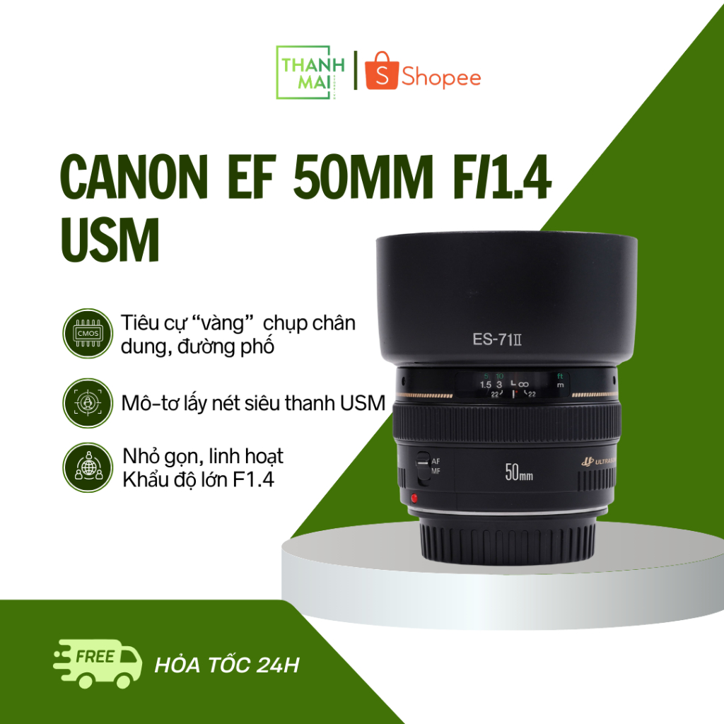 Ống kính Canon EF 50mm f/1.4 USM