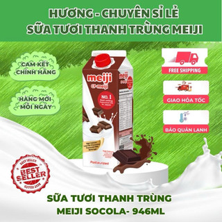  1 hộp - Sữa tươi thanh trùng Meiji chocolate 946Ml- 1 hộp 