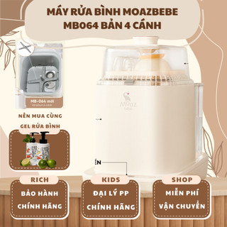   Sẵn tại shop bản 4 cánh mới   Máy rửa bình sữa cho bé Moaz Bebe MB064 2025 - BH 12 tháng lỗi sx 