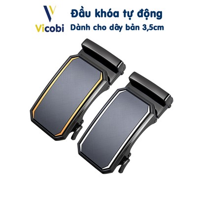 Đầu khóa thắt lưng nam Vicobi E8, mặt dây lưng tự động bản 3,5cm