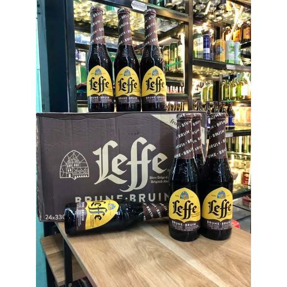 Bia Leffe Brune 6,5% Bỉ  – thùng 24 chai 330ml