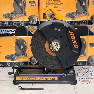  MÁY CẮT SẮT BÀN BOSS 355MM 2400CW  CHÍNH HÃNG TẶNG ĐÁ CẮT BH 6 THÁNG 
