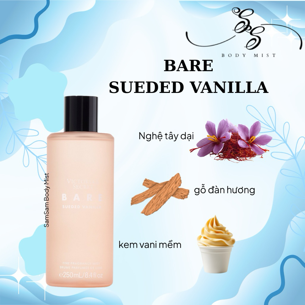Body Mist Luxury |Bare Magnolia_Bare_Bare rose|_Very sexy scarlit
