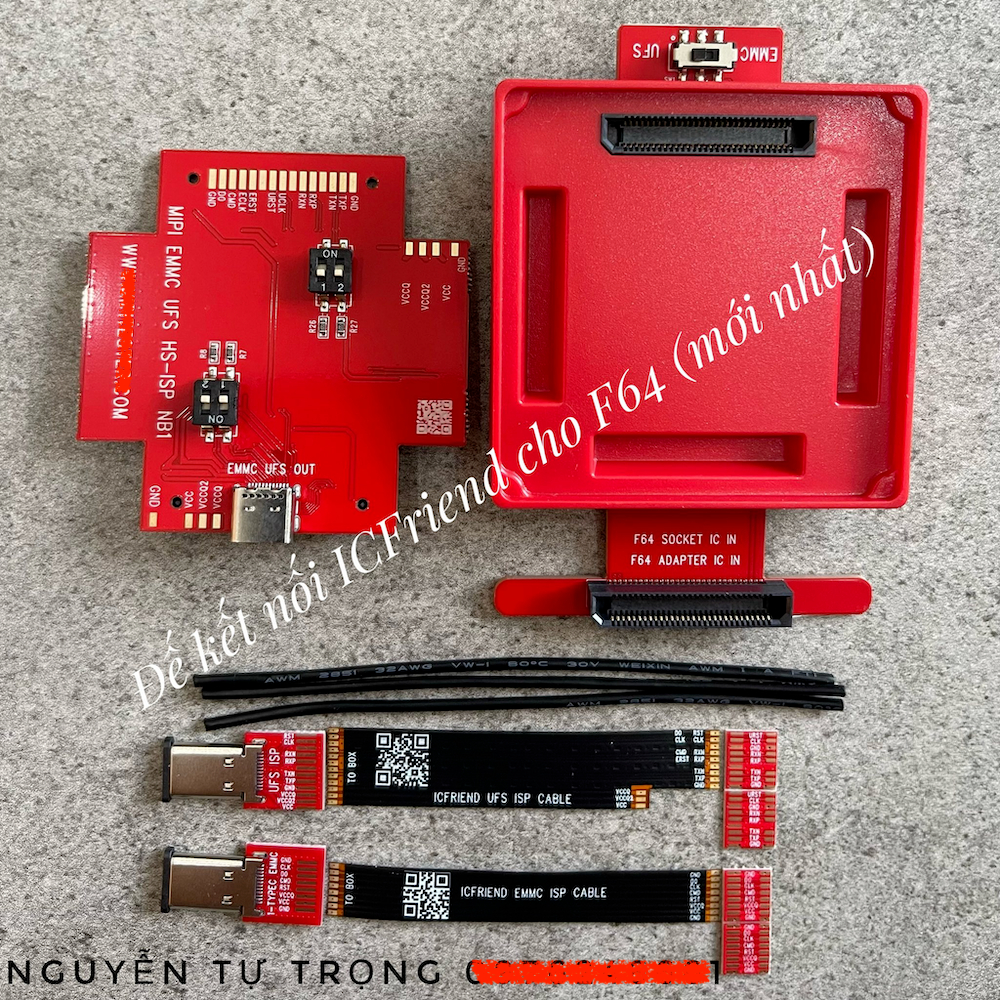 Đế F64 Adaptor hỗ trợ kết nối ICFriend UFS, EMMC, Mipi Tester câu dây cho box F64