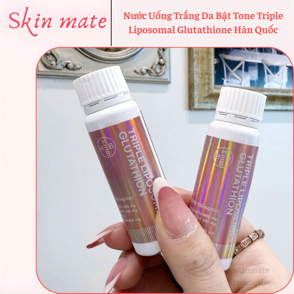 Nước Uống Trắng Da Bật Tone Triple Liposomal Glutathione Hàn Quốc