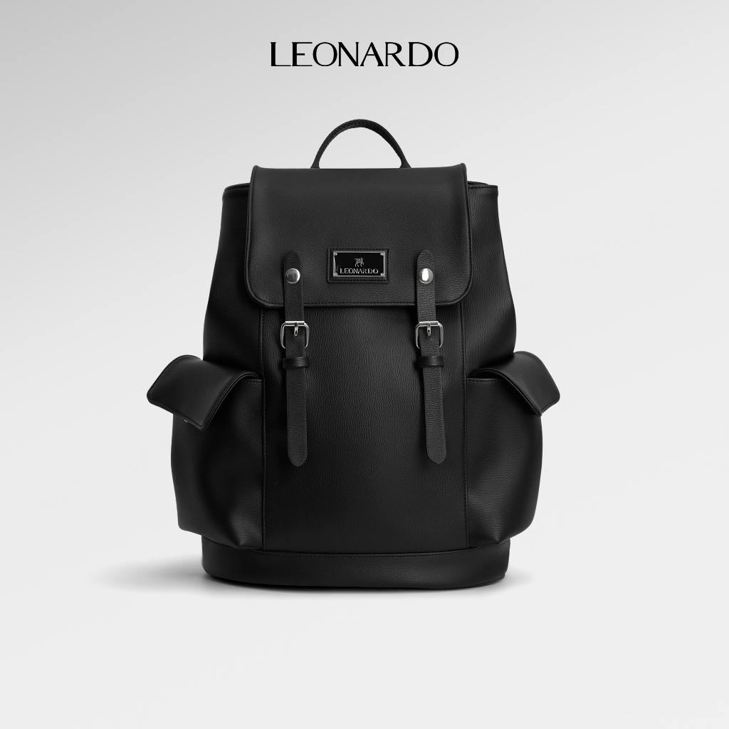 Balo Leonardo da Microfiber cao cấp chống sốc đa ngăn tiện dụng đi làm chơi du lịch - Balo Alvin