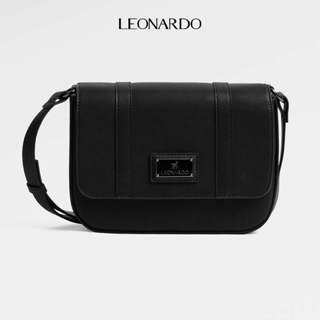  Túi Da Đeo Chéo Nam Dáng Hộp Alvin Chất Liệu Da Microfiber Cao Cấp Thương Hiệu LEONARDO 