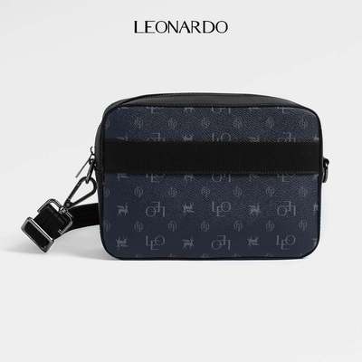 Túi Hộp Da Đeo Chéo Nam Nữ Monogram Neo Chất Liệu Da Microfiber Cao Cấp Thương Hiệu Leonardo