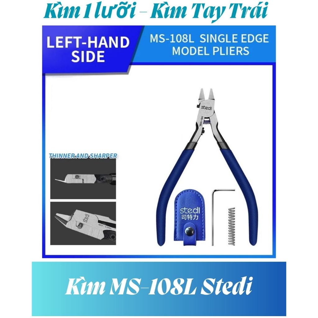 Kìm cắt mô hình 1 lưỡi MS-108L Stedi (Thuận tiện cho ae tay trái)