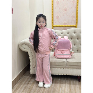 bộ gió hồng quần xuông cho be gai size 8-30kg