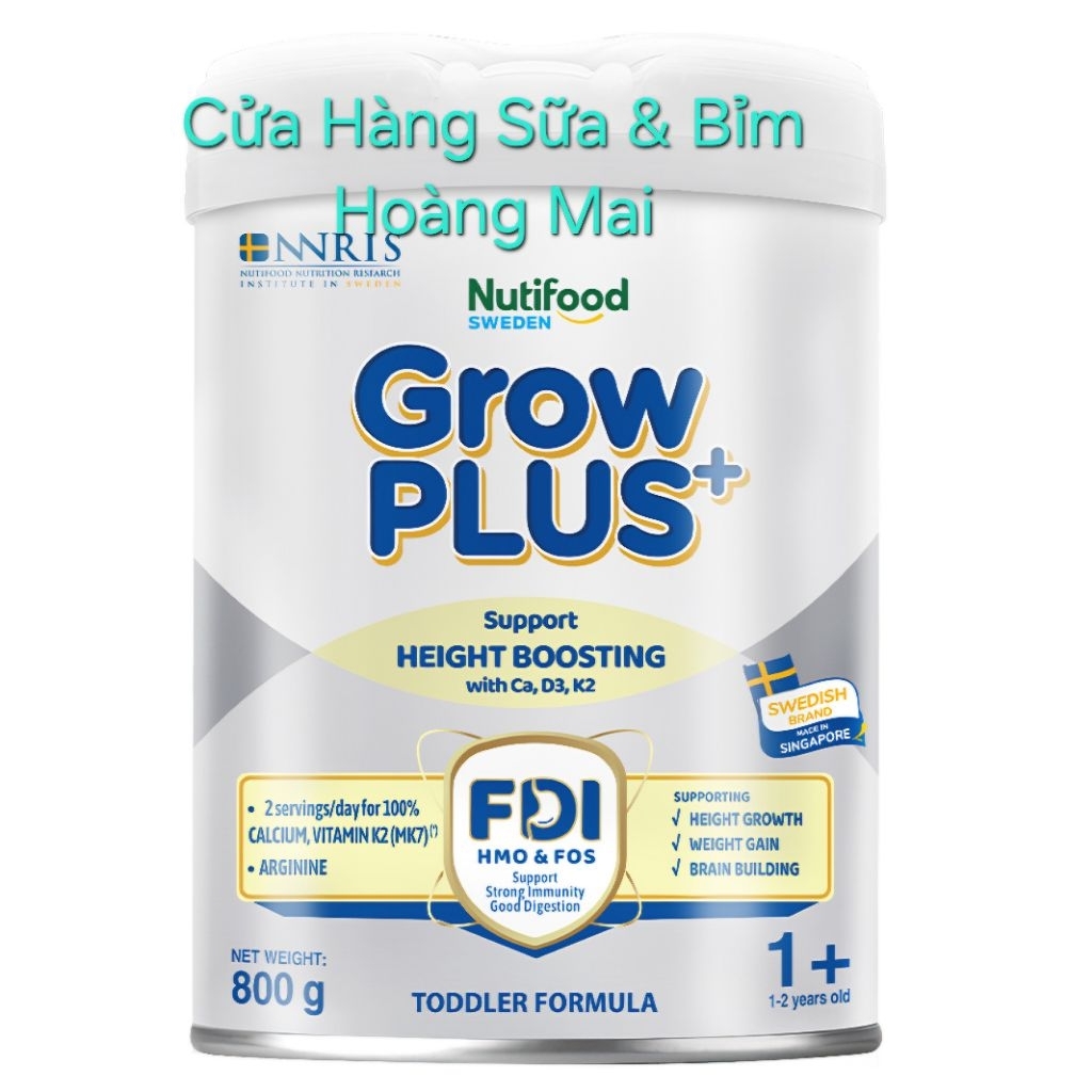 Sữa bột Nutifood Grow plus bạc 1+ từ 1- 2 tuổi