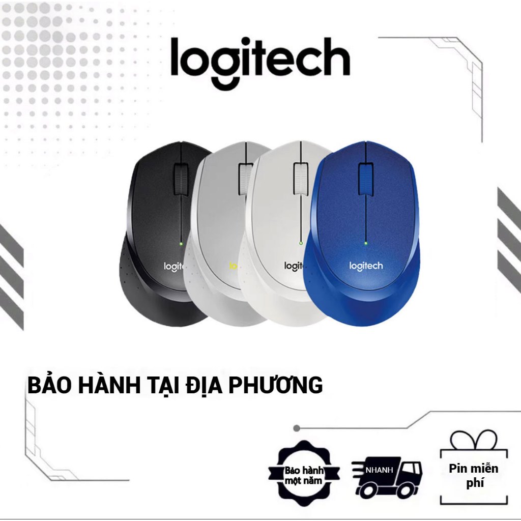 [Hàng có sẵn] Chuột không dây Logitech M330 Silent Plus Silent mouse 2.4 GHz kèm đầu thu nano USB