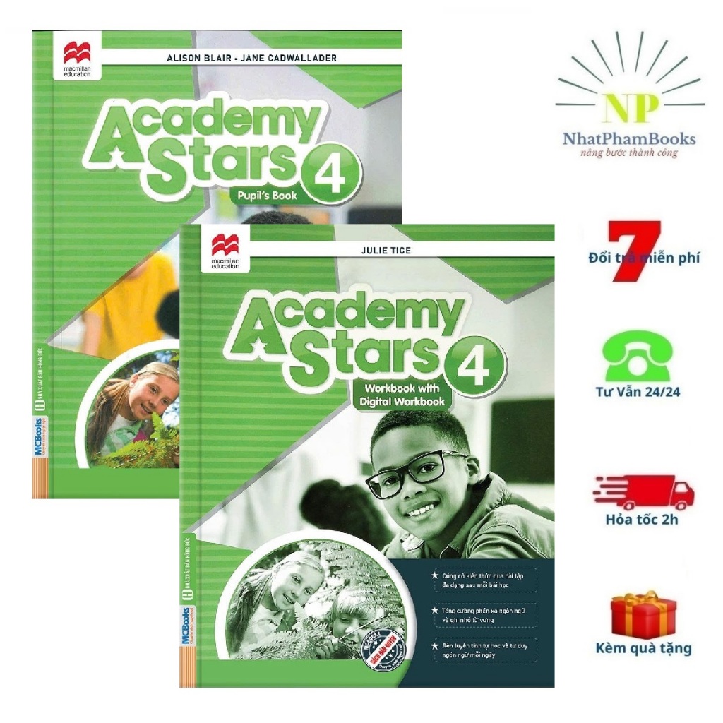 Sách - Academy Stars 4 - Trọn Bộ 2 cuốn