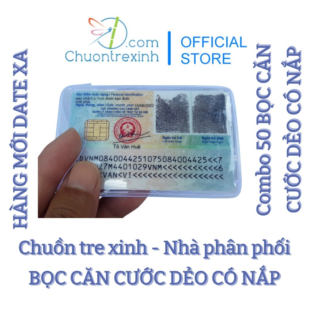 Combo 50 cái Đồ 1k Bọc căn cước công dân gắn chíp
