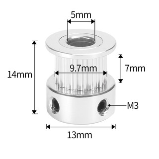 Puly gt2 16 răng lỗ 5mm 6mm