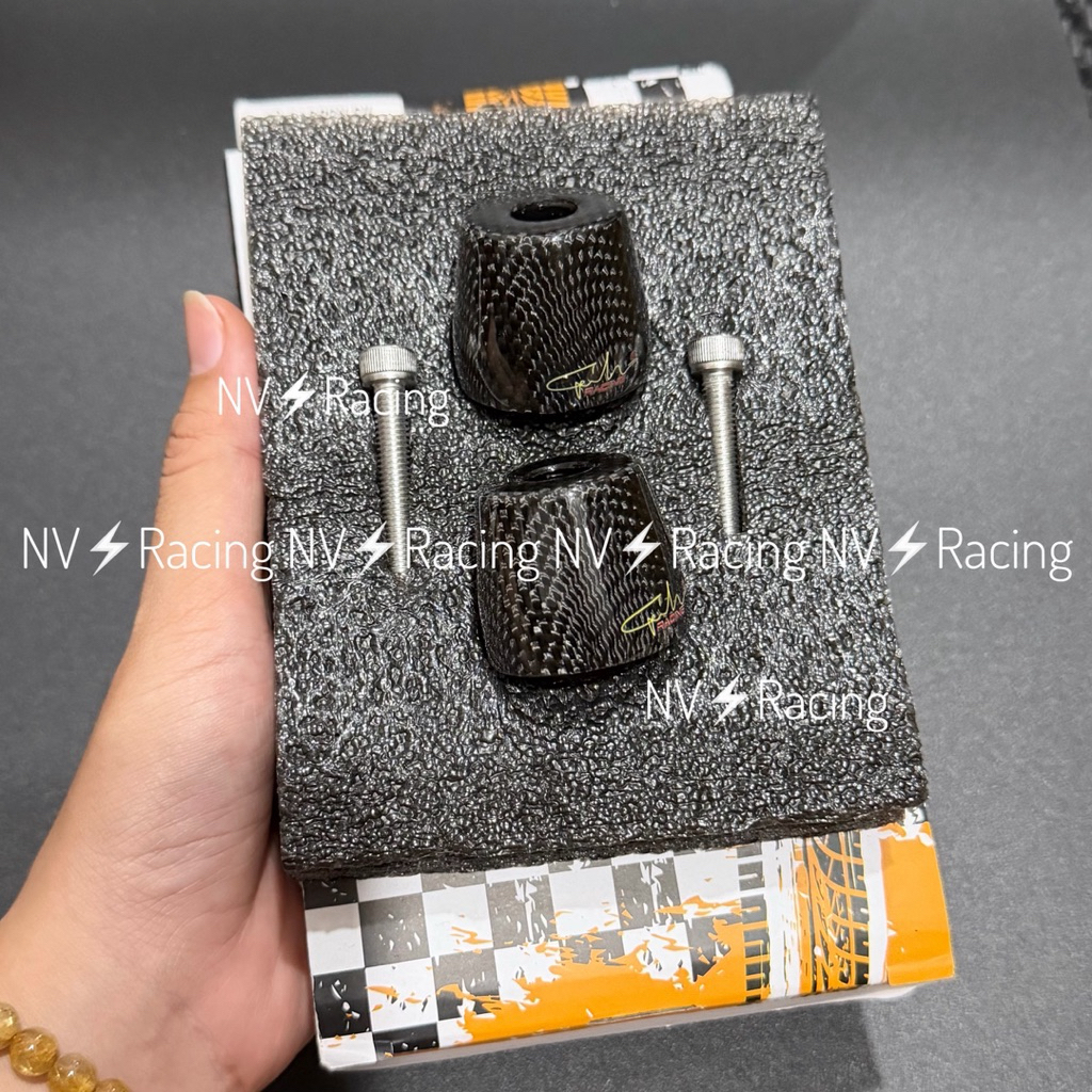 [ GH Racing ] Gù tay lái Carbon Fiber vân lassic siêu bóng