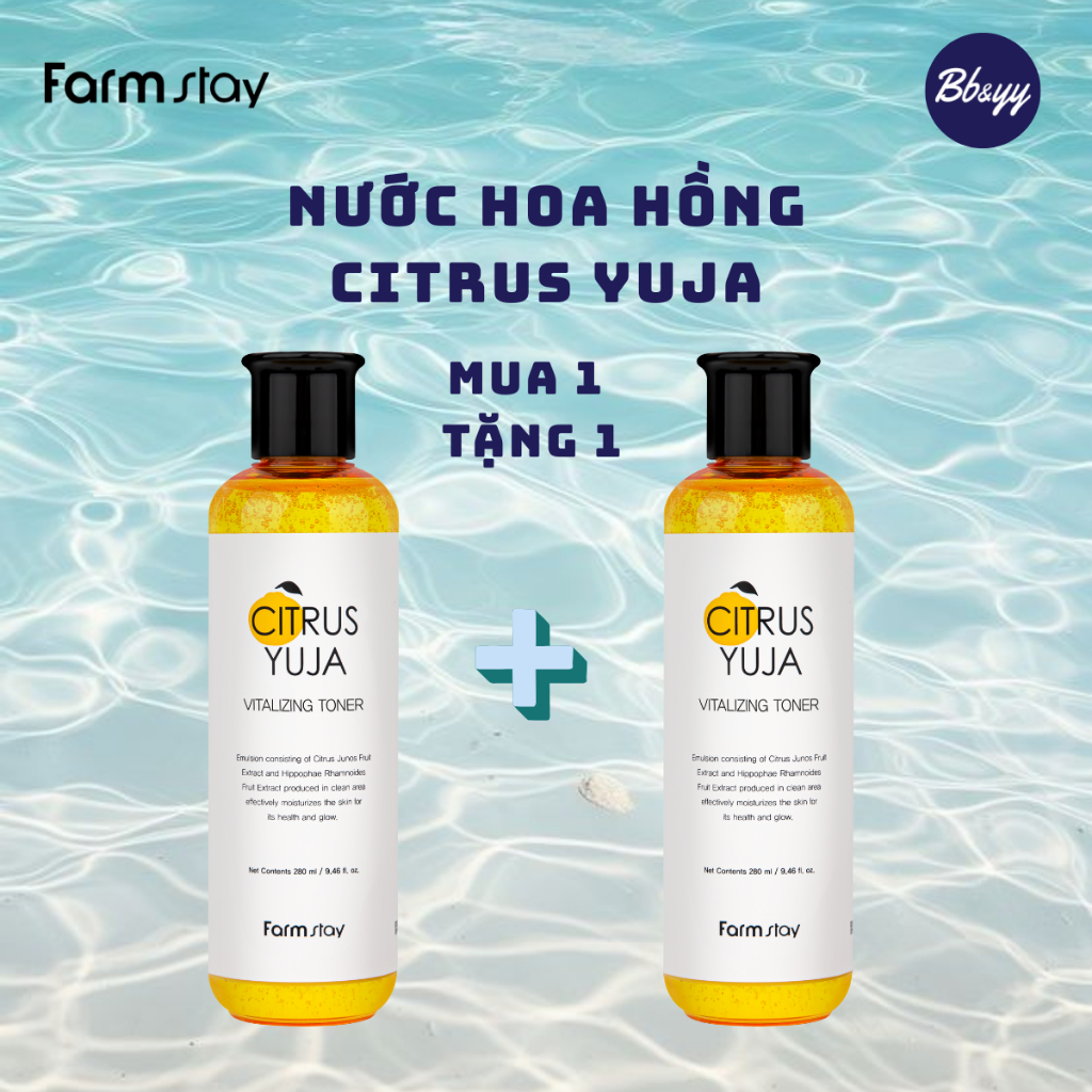 Nước hoa hồng citrus _ Farmstay Citrus Yuja Vitalizing Toner 280ml