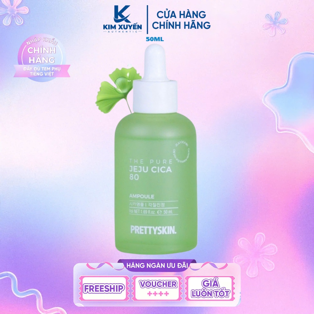 [JEJU] Serum PRETTYSKIN The Pure Jeju Cica 80 50ML