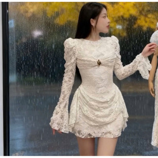  Váy ren ôm thiết kế đi tiệc dáng ngắn hack chân 