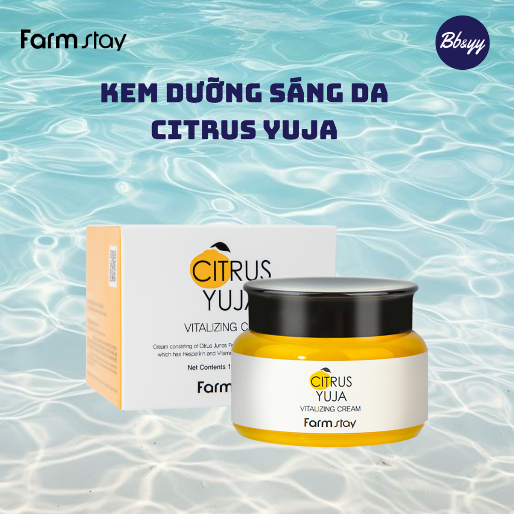 Kem dưỡng sáng da Citrus _ Farmstay Citrus Yuja Vitalizing Cream
