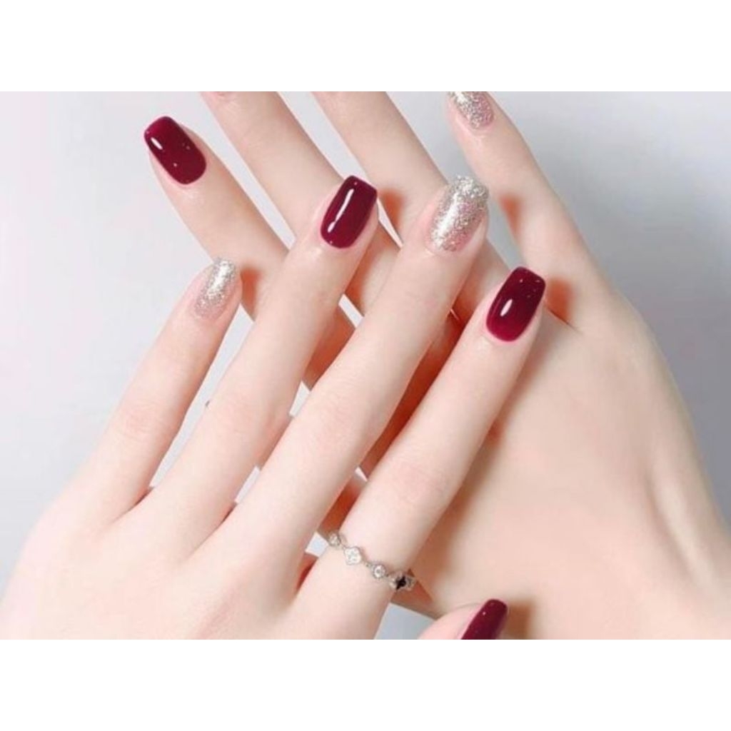Nail box (móng giả) thiết kế sơn gel đẹp xinh, mẫu phối nhũ, tráng gương, đính đá cho các nàng thích thay đổi mẫu móng