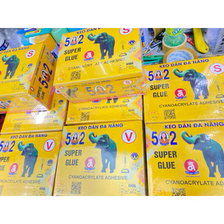  Hộp 50 Chai Keo 502 ĐỨC ANH Siêu Dính Con Voi Hàng Xịn Chính Hãng Việt Nam 