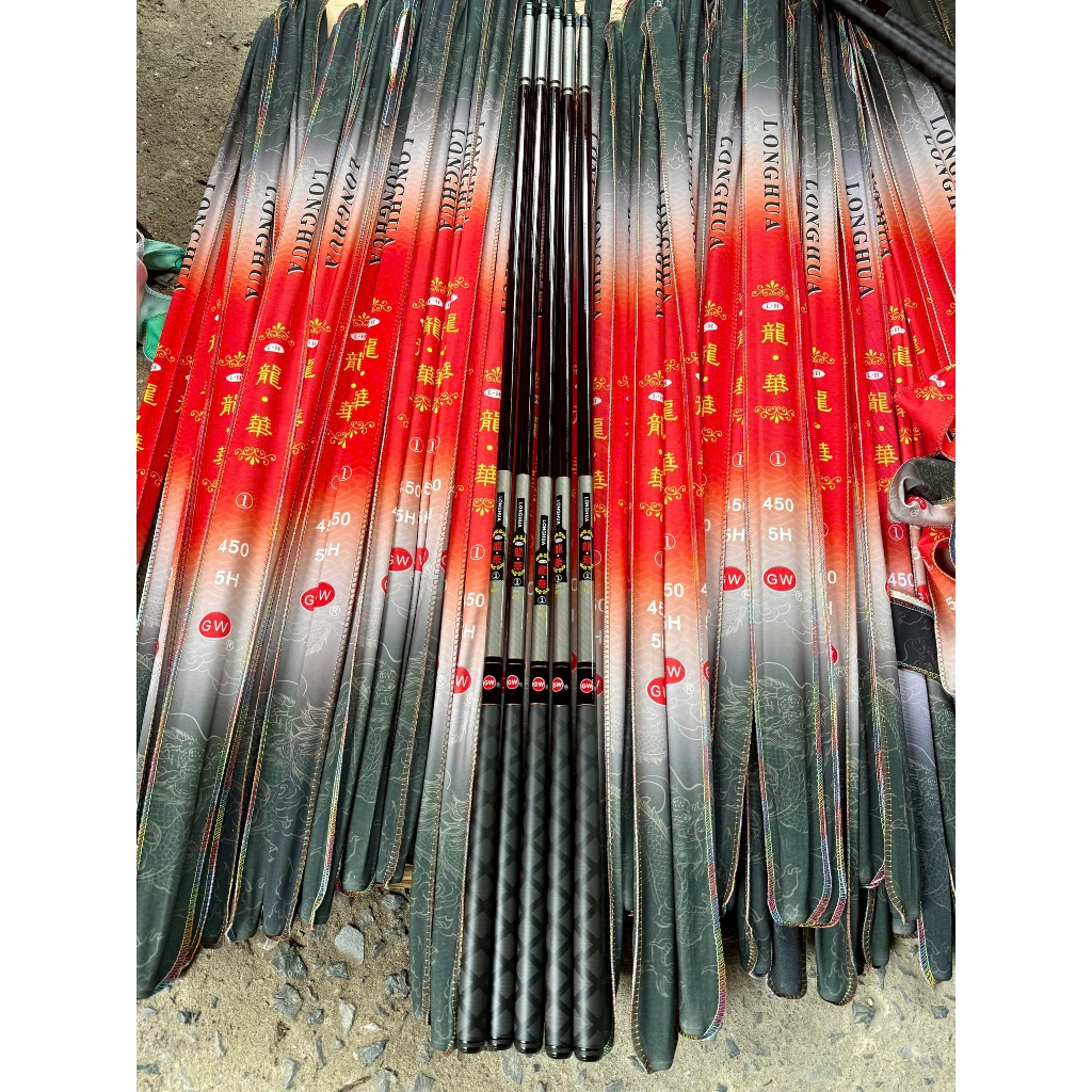 Cần câu cá GW Long Hua 5H F1 tặng kèm bao và ngọn phụ