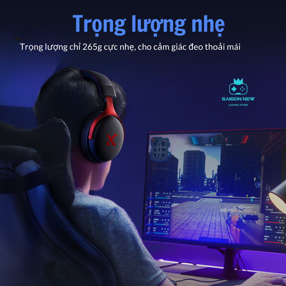 Tai nghe chụp tai Mchose V9 pro - Kết nối không dây Bluetooth - Hỗ trợ app tùy chỉnh - Tai nghe gaming có mic đàm thoại | BigBuy360 - bigbuy360.vn