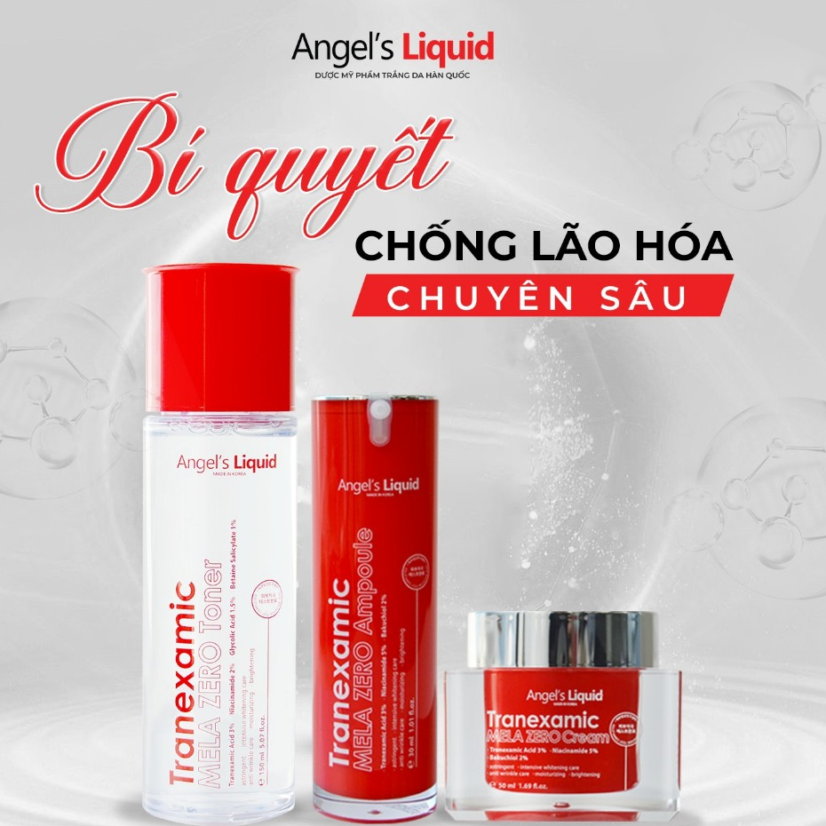 [Angel's Liquid] Bộ Sản Phẩm Serum & Kem Dưỡng Cải Thiện Thâm Nám Chuyên Biệt Angel's Liquid Tranexa