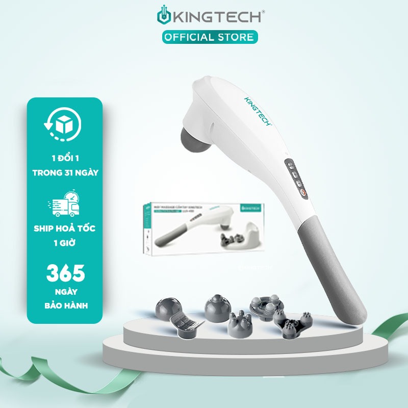 Máy Massage Cầm Tay KINGTECH LUX-450 - Đen, Trắng, 1.2kg, 40x10x15cm