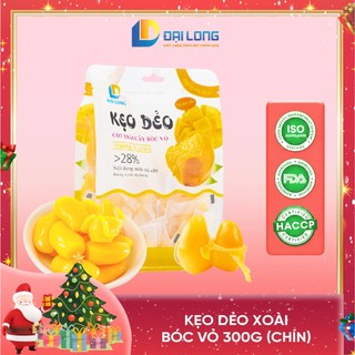   TÚI 300G  Kẹo xoài bóc vỏ ĐẠI LONG hợp tiệc NOEL liên hoan ăn vặt thơm ngon kẹo dẻo trái cây bóc vỏ 