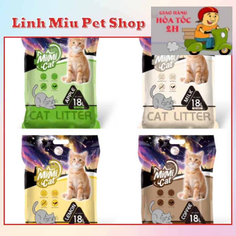 CÁT VỆ SINH CHO MÈO MIMI CAT - 18L