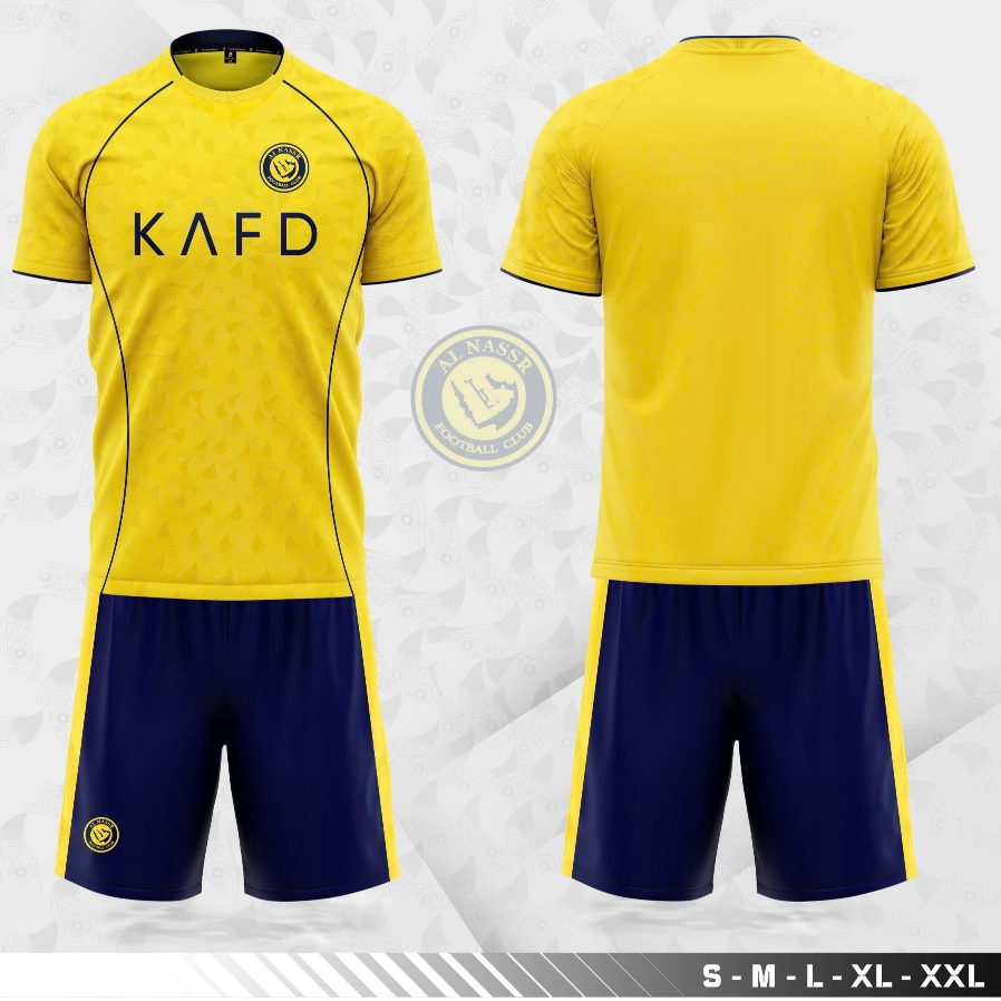 CLB AL Nassr 2025 Quần áo bóng đá SV , vải thun lạnh cao cấp