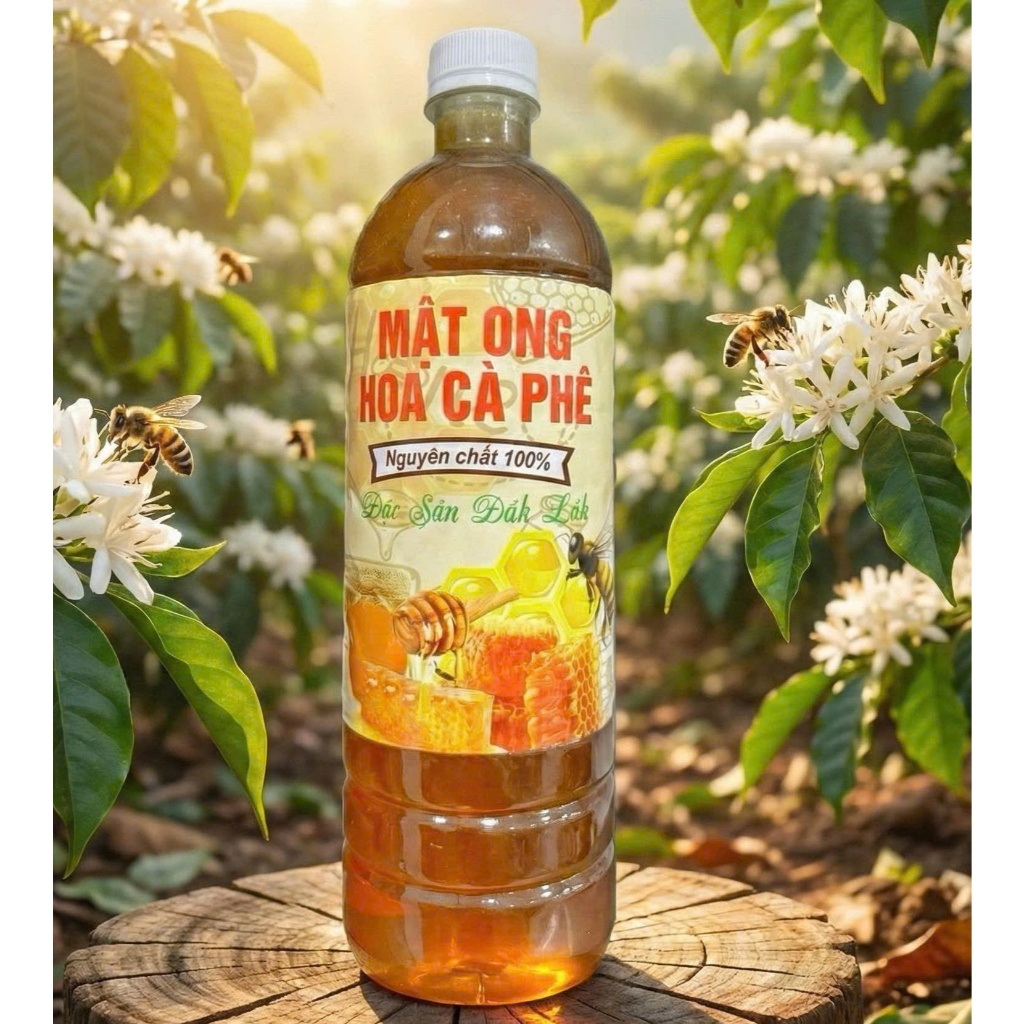 CHAI 1LÍT MẬT ONG HOA CÀ PHÊ