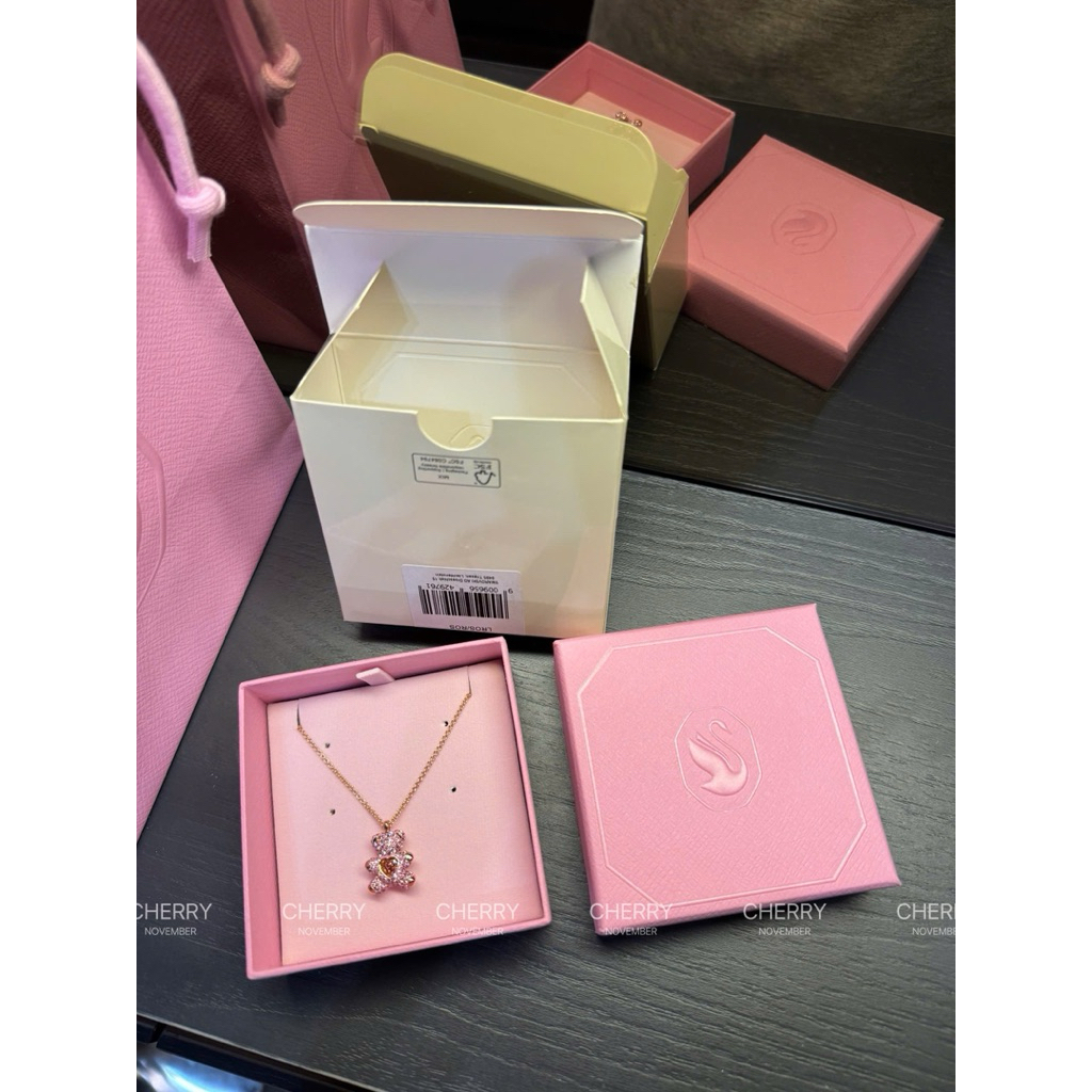 Dây chuyền Swarovski gấu Pink Teddy Pendant 5642976