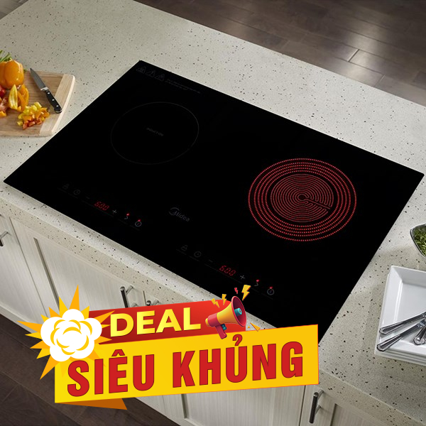 Bếp từ hồng ngoại âm Midea MC-IHD361 3200W trưng bày mới 99% hàng chính hãng 100% bảo hành 12 tháng