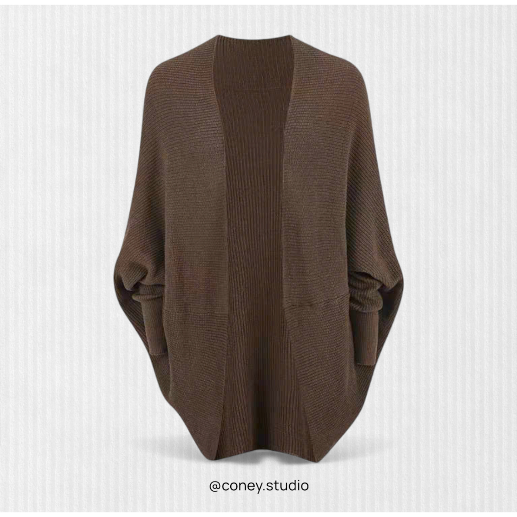 𝒍𝒂𝒏𝒆𝒑. (order) Áo khoác len tay cánh dơi MOSES QUEEN